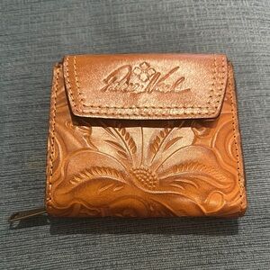 Patricia Nash Brown Embossed Leather Wallet